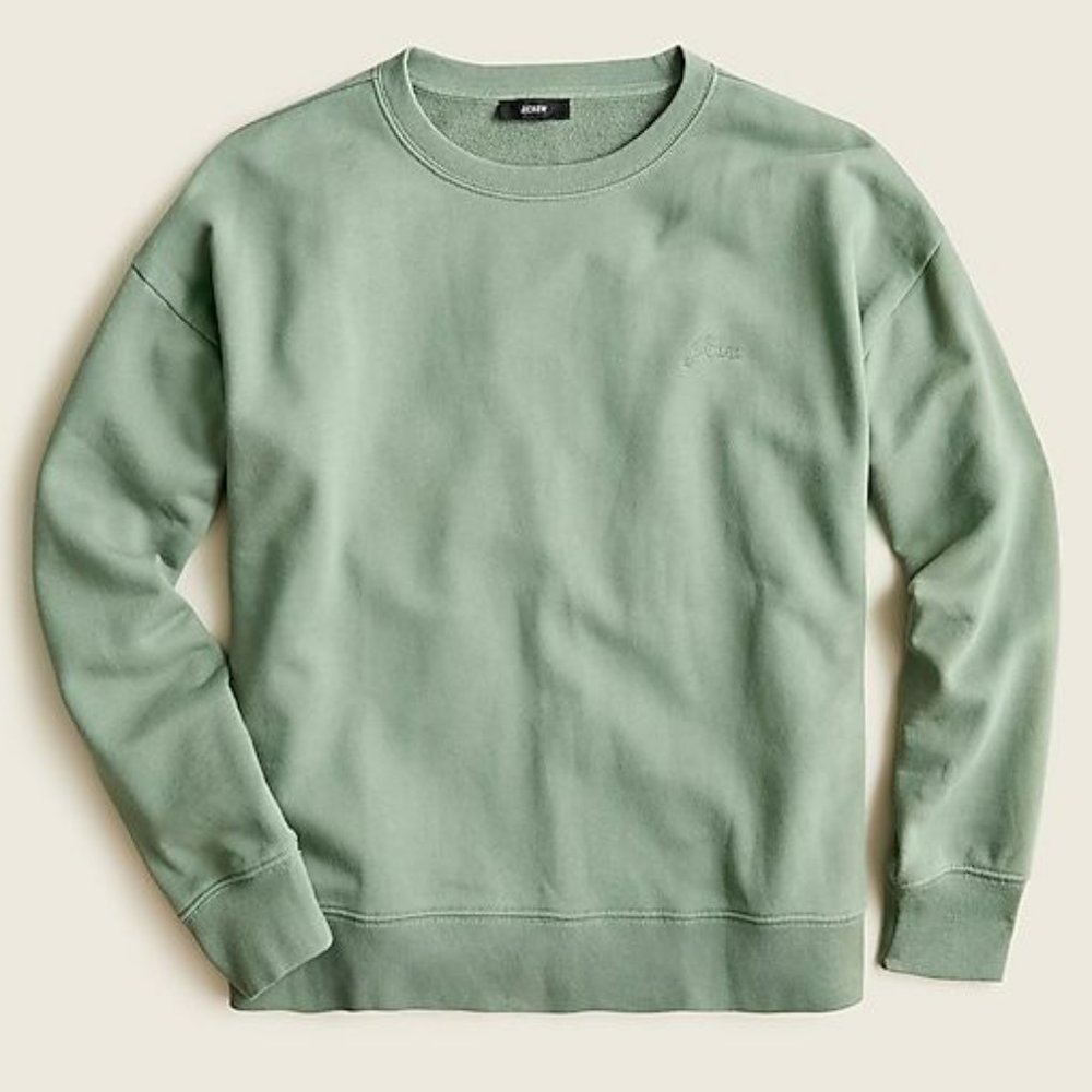 University terry sweatshirt with Crew™ logo